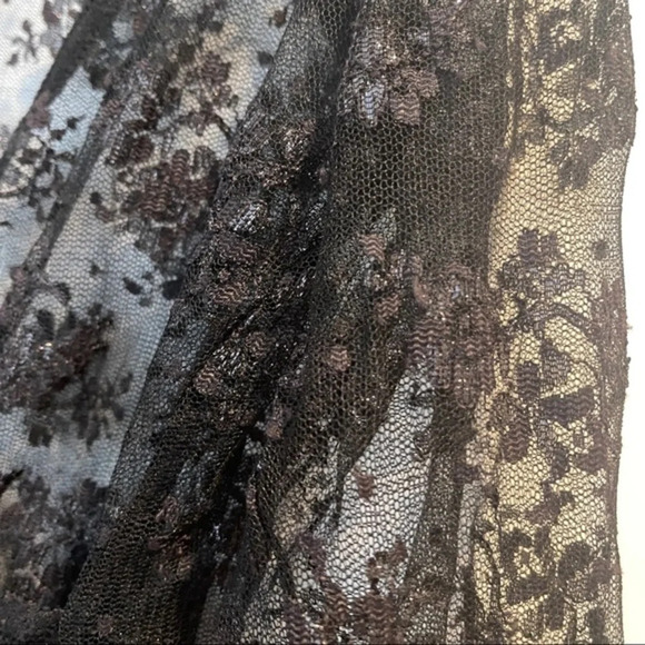 Top wrap lace 14 long sleeves black Étincelle small sparkle silver - Picture 6 of 6